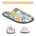 thumbnail image 3 of Fotbe Colorful Fruits Pattern Women's Fuzzy Slippers Plush Slippers Fluffy Winter House Shoes Indoor and Outdoor-Medium, 3 of 8