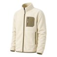 thumbnail image 2 of YOUTHUP Men's Full-Zip Fleece Jacket Classic Straight Fit Stand Collar Warm Winter Coat Outdoor Casual Layering Outerwear, 2 of 10