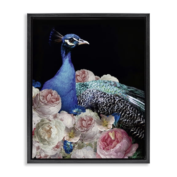 Stupell Industries Traditional Black Floating Frame Canvas Art, 17 x 21, by Reinders