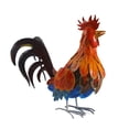 thumbnail image 4 of Estatua de gallo para jardín al aire libre, estatuilla de Animal, estatua de Patio de simulación, adorno de césped de gallo de Metal, escultura cabeza arriba, 4 of 8
