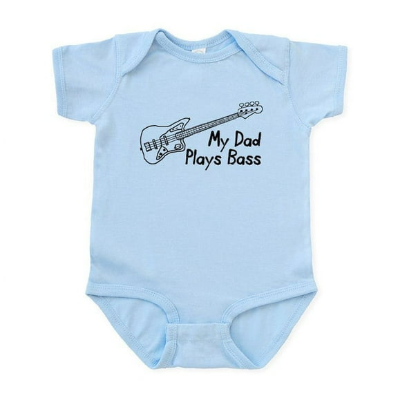 CafePress - Dad Plays Bass Infant Bodysuit - Baby Light Bodysuit, Size Newborn - 24 Months