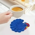 thumbnail image 4 of Handmade Crochet Cotton Coaster Set for Hot Cups and Cold Drinks Table Protection 1-Piece, 4 of 6