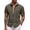 A - Plaid Collar- Army Green, variant on COOFANDY Men's Wrinkle Free Business Dress Shirts Short Sleeve Button Down Shirts