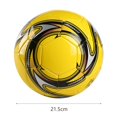 thumbnail image 6 of Train Leather Soccer Ball, PVC Yellow, Size 5, 6 of 6