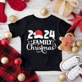 thumbnail image 5 of Camiseta con estampado navideño familiar de 2024, camisetas navideñas para toda la familia, atuendos festivos, camisetas festivas para mamá, papá, niños y bebés a juego, 5 of 5
