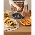thumbnail image 3 of KFFKFF Tortilla Press, 10 Inch Cast Iron Tortilla and Roti Maker, Heavy Duty Tortilladora Press, Pataconera Makers with Handle and 100 Pcs Parchment Paper, Dough Taco Press for Flour Tortilla, Tawa, 3 of 9