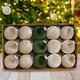 thumbnail image 5 of Decoración colgante para árbol de Navidad Wdftyju 15 Uds bolas navideñas terciopelo 8cm verde, 5 of 8