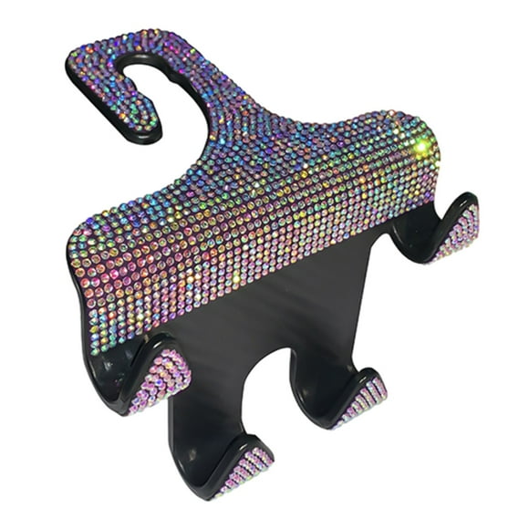 Support de Téléphone pour Siège Arrière de Voiture, Monté sur Voiture, Diamant, Crochet Double Multifonction, Crochet Créatif pour Appuie-Tête Arrière de Voiture, Support de Téléphone pour Voiture, Support de Téléphone Mobile pour Voiture, Support de Téléphone Mobile pour Voiture