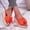 #0159-Orange, variant on Women's Bow Wedge Slide Sandals, Oversized Knot Espadrille Slippers with Fabric Upper, Chunky Platform Open Toe Casual Summer Shoes, Versatile Design for Beach Outdoor Gift