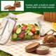 thumbnail image 4 of Recipiente para ensalada con compartimento para aderezo | Bol de plástico para ensalada para preparar comidas | Recipiente portátil a prueba de fugas para el almuerzo en la cocina, 4 of 6