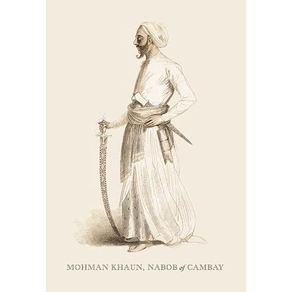 Mohman Khaun, Nabob of Cambay-Fine Art Canvas Print (20" x 30")
