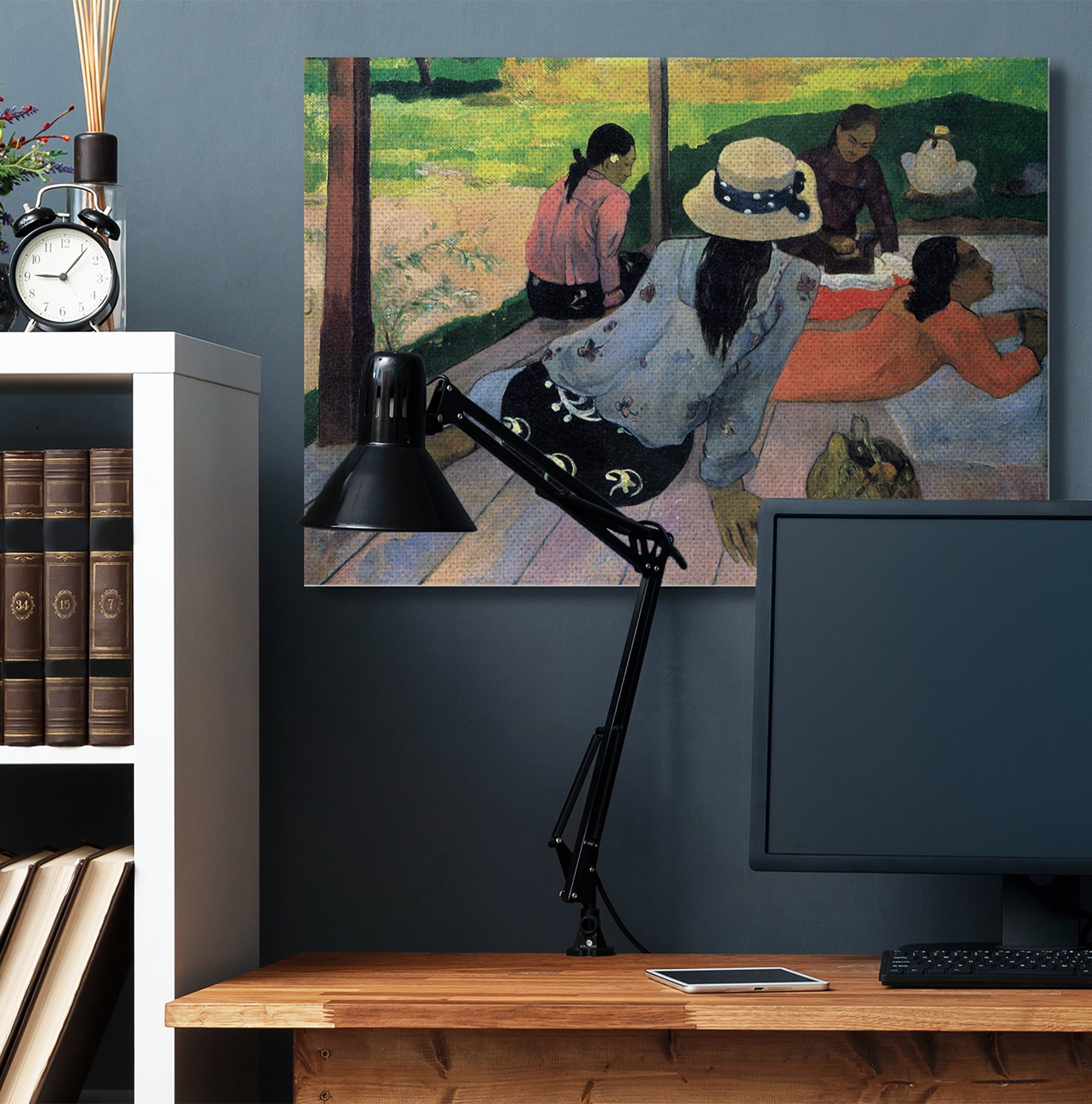Stupell Home Décor Village Lounge Native Figures Classic Painting Canvas Wall Art by Paul Gauguin