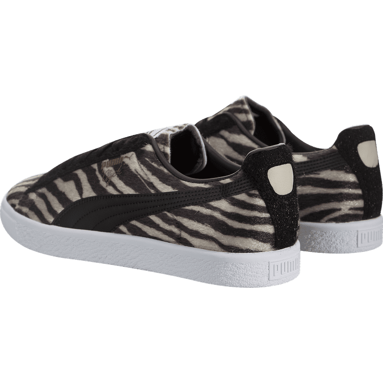 Puma clyde suits zebra top