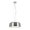 Aluminum, variant on Aspen Creative 61066-1 Adjustable LED One-Light Hanging Mini Pendant Ceiling Light, Contemporary Design in Aluminum Finish, Metal Shade, 5 1/2" Wide
