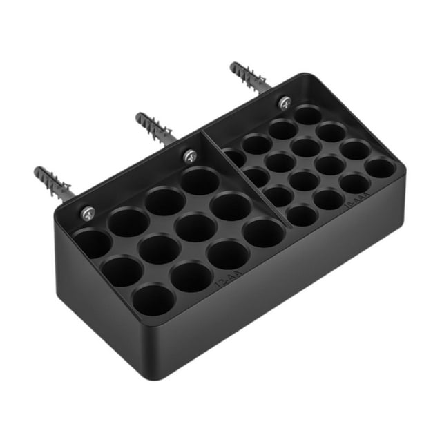 Lipstore Battery Storage Box Space-saving Large-capacity Container Divided Battery Holder Black
