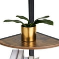 thumbnail image 5 of Open Box JOMEED 5 Shelf Corner Etagere Ladder Corner Bookcase, Black and Brown, 5 of 6