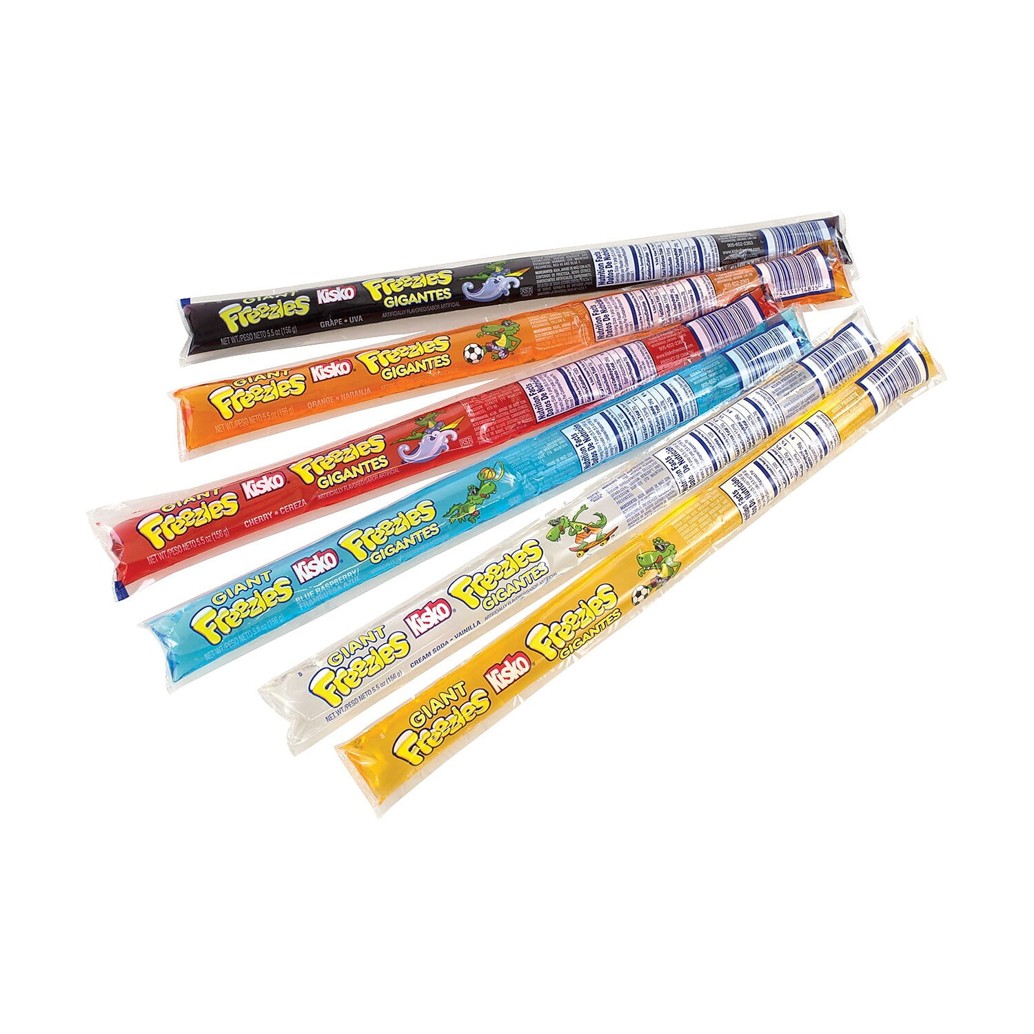 Kisko Giant Freezies 5.5 oz, 50 Count