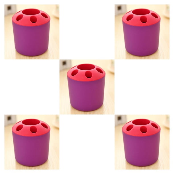 Injueey Soporte poroso para cepillo de dientes, soporte para de dientes, tubo para cepillo de para parejas, bloque de bolígrafo Type1 NO1