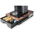 thumbnail image 3 of Wooden Coffee Pod Storage Drawer Holder Compatible with Nespresso Vertuoline Capsules, Rustic Brown, 3 of 11