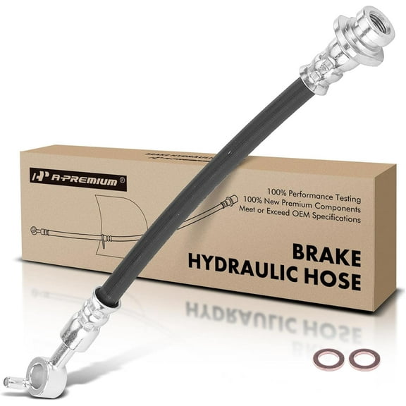 A-Premium Rear Passenger Outer Brake Hydraulic Hose Compatible with Select Nissan Models - Sentra 2017-2019, Sentra 2013-2019, Sentra 2020-2021 - Replace# 462103SH5B