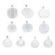 thumbnail image 2 of 100 Pcs Clear Earring Pads Silicone Comfort Earring Cushion For Clips On Earring----F--Product code 62065 F, 2 of 5