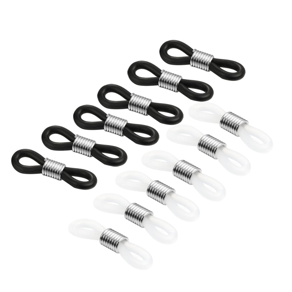 10 Pair glasses chain silicone ring non slip DIY connector strap eyelets rope CA 