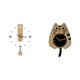 thumbnail image 1 of Reloj de pared de gato con adorno acrílico y números grandes, silencioso, para colgar en casa, cocina, oficina, sala de estar, baño, regalo de, 1 of 8