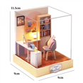 thumbnail image 1 of HLONKMini Doll House DIY Small House Kit Handmade 3D Puzzle Assembly Model Building Room Bedroom Decoration Wooden Craft BirthdayGift, 1 of 10