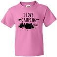 thumbnail image 3 of Inktastic I Love Camping- Tent and Trees Youth T-Shirt, 3 of 5