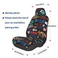 thumbnail image 3 of Wukai Basketball Full Set Car Seat Covers with Soft Padding Universal Auto Front Seats Protector and Cushion Mat, 3 of 5