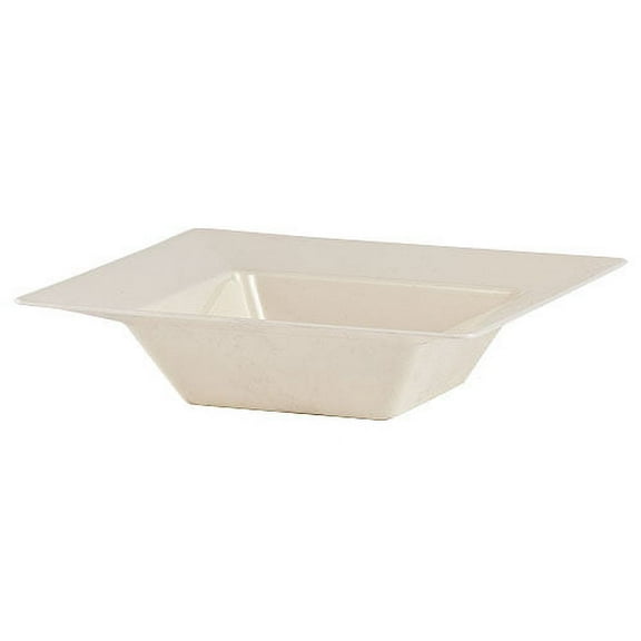 Ivory 5oz. Square Plastic Soup Bowls 10ct.