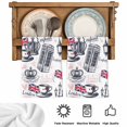 thumbnail image 5 of Vintage London Kitchen Towels Set of 4, Farmhouse Coffee Country Absorbent Dish Towels for Kitchen, Microfiber Hand Towel, Quick Drying Tea Towel for Cleaning Decorative Dishcloths, 5 of 7