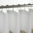 thumbnail image 3 of Dainty Home Waffle Weave Ombre Stripe Fabric Shower Curtain, 70 x 72 In Taupe, 3 of 5