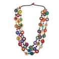 thumbnail image 6 of DINHEAROM 1Set Retro Bohemia Style Multi Layered Bead Necklace Women Coconut Shell Daily Wearing Present, 6 of 7
