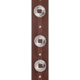 thumbnail image 3 of D'Addario Planet Waves Deluxe Suede Guitar Strap with Conchos Brown, 3 of 3