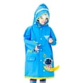 thumbnail image 1 of MIASHUI Imperméable pour Enfants Garçons Filles Poncho de Pluie Veste Imperméable Randonnée Camping Voyage Activités Scolaires, Bleu Foncé, L, 1 of 4