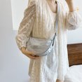 thumbnail image 4 of Bolso de diseño nuevo para mujer 2025, textura de alta calidad, estilo único, versátil para el verano, bolso de hombro cruzado con diseño llamativo, bolso de moda estilo dumpling., 4 of 10