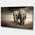 thumbnail image 2 of Design Art - Paire d'Éléphants en Mouvement, 2 of 3