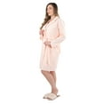 thumbnail image 3 of MeMoi Women's Lace Applique Cotton Blend Robe with Satin Weave Trim - Womens - Female, 3 of 6