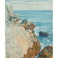 thumbnail image 2 of Childe Hassam 12x14 Black Ornate Wood Framed Double Matted Museum Art Print Titled: The East Headland, Appledore - Isles of Shoals (1908), 2 of 5