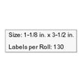 thumbnail image 1 of Seiko Instruments Address Labels - White - 1.125 In X 3.5 In - For Seiko Slp440 And Slp450, 1 of 2