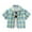 Dark Green, variant on WOYY Toddler Boys Summer Cotton Plaid Shirt Casual Short Sleeve Button-Down Shirt Top