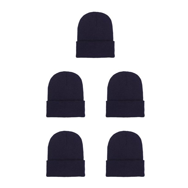 Gorros de punto Unisex Sonducket Ajustable Otoño Skullcap A prueba de viento Ciclismo Azul oscuro CBP263474