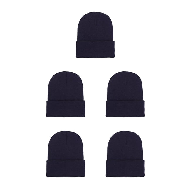 Gorros de punto Unisex Sonducket Ajustable Otoño Skullcap A prueba de viento Ciclismo Azul oscuro CBP263474