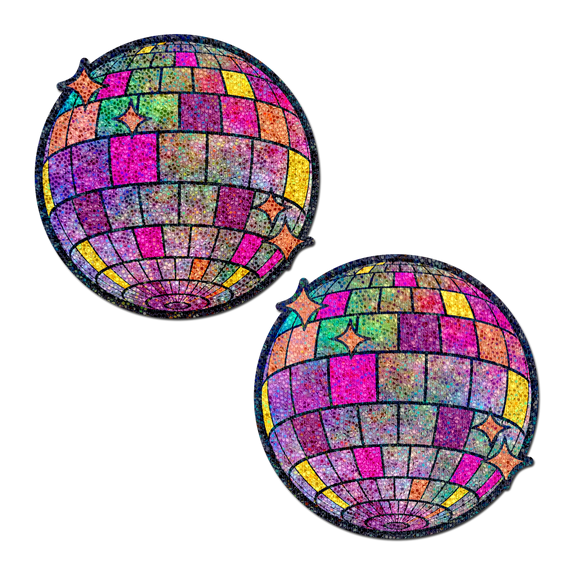 Disco Ball Nipple Covers Shimmering Glitter Pasties by Pastease