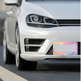 thumbnail image 5 of 1 Pcs Colorful Sparkling License Plate Frame, License Plate Cover for Car Decorative Parts, Aluminum License Plate Bracket Holder Rust-Proof Weather-Proof for US Standard Car, 5 of 9