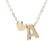 thumbnail image 1 of Collar para mujer, joyería para mujer, joyería para mujer, moda para mujer, lindo collar de gargantilla con letras y corazón, colgante de cadena para dama, collar de joyería, collar con colgante, 1 of 3