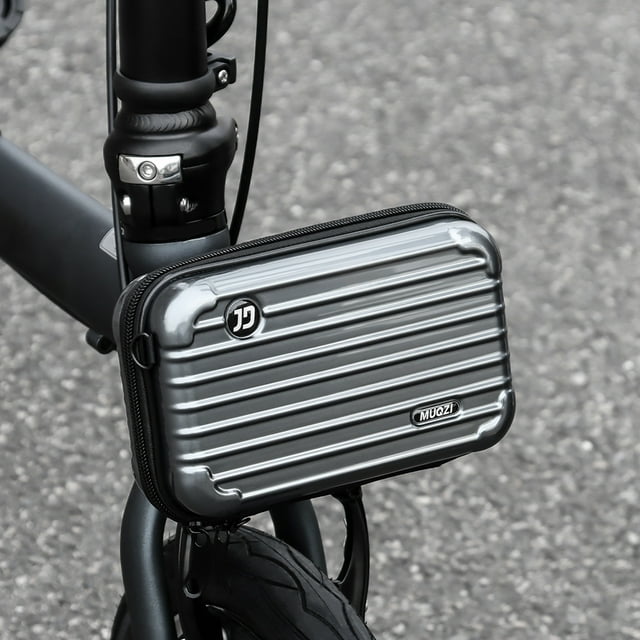 Mini Mini Minitura de almacenamiento Bolso delantero de bicicleta plegable impermeable con correa para la mano de la concesión de la cáscara dura para la bicicleta de Brompton