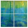 thumbnail image 1 of All My Walls 0128ME00019M April Blue SQII Metal Wall Art, Blue & Green - Oversized, 1 of 1