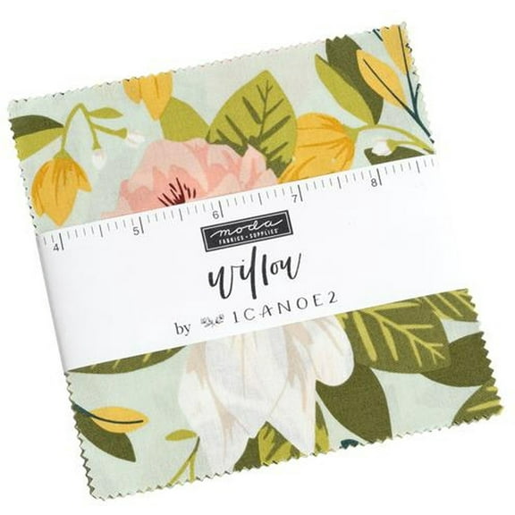 Willow Charm Pack by 1 Canoe 2 ; 42 - 5" Precut Fabric Quilt Squares